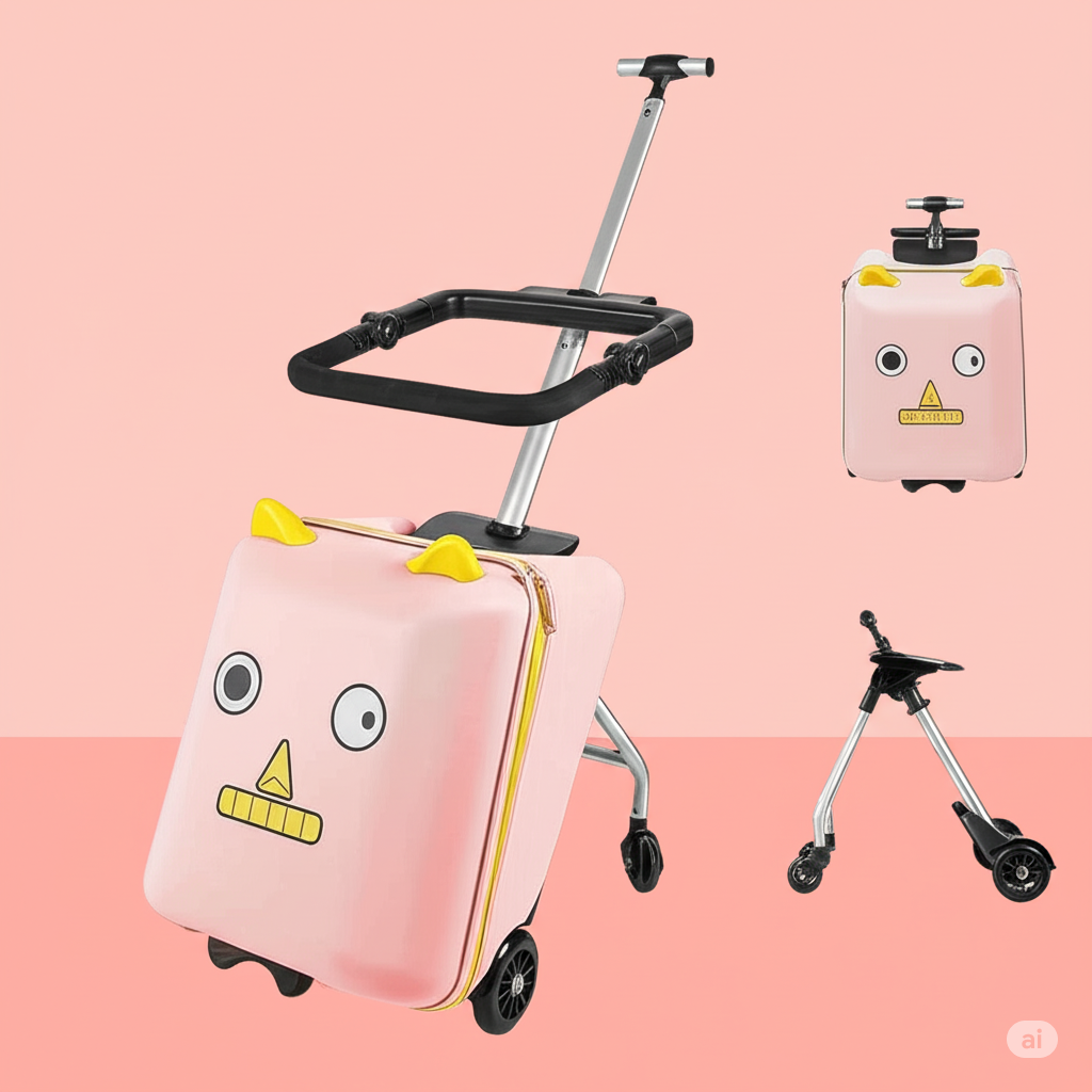 Suitcase with wheels for children 